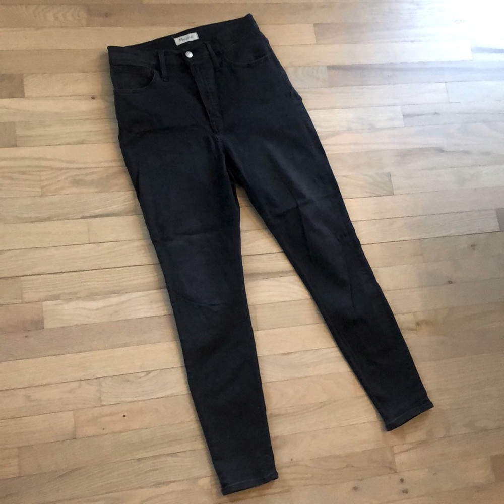 Madewell Black High-Rise Skinny Curvy Roadtripper Jeans